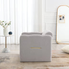 Modern Fabric Upholstered Leisure Comfy Arm Chair