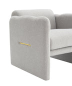 Modern Fabric Upholstered Leisure Comfy Arm Chair