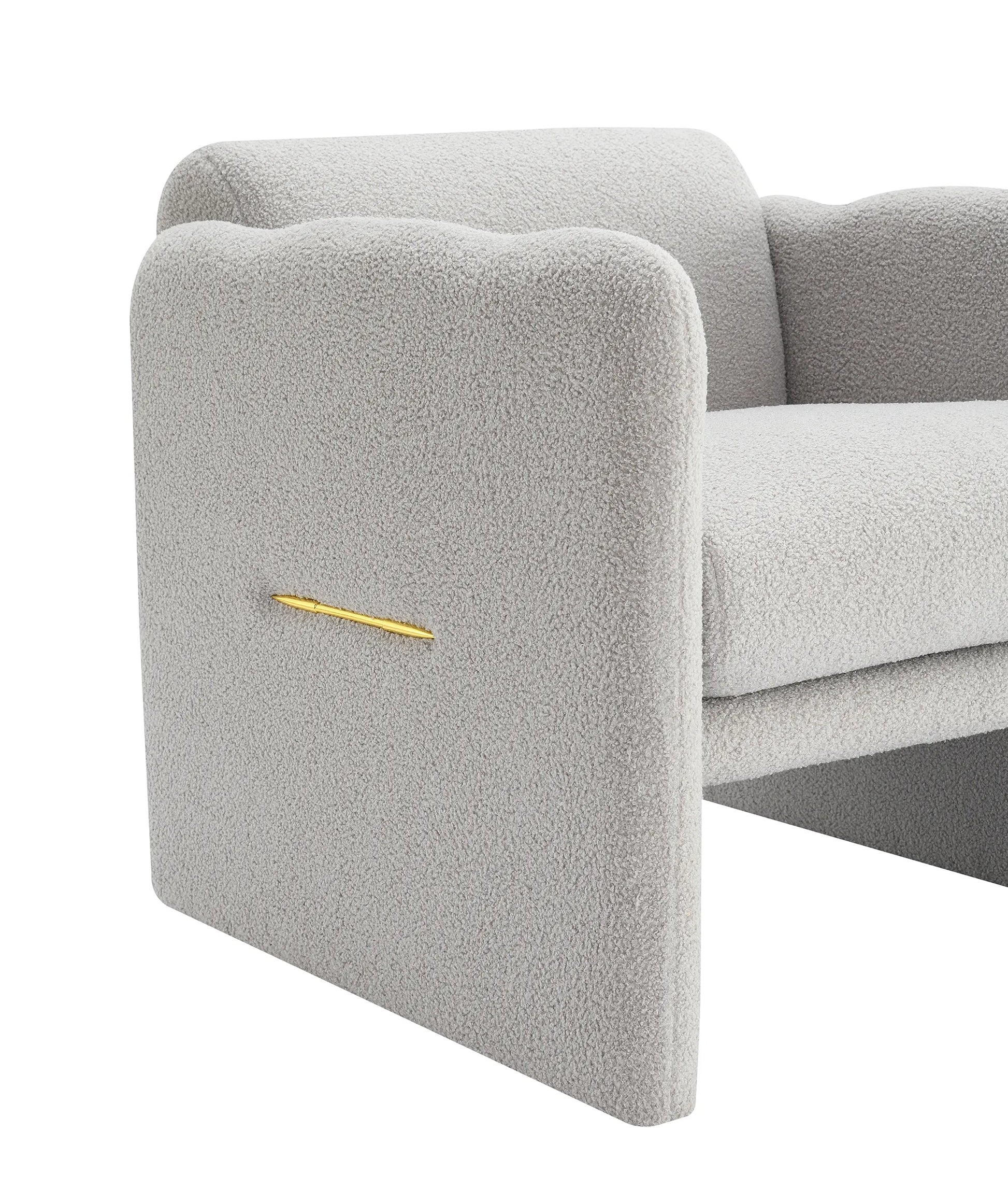 Modern Fabric Upholstered Leisure Comfy Arm Chair