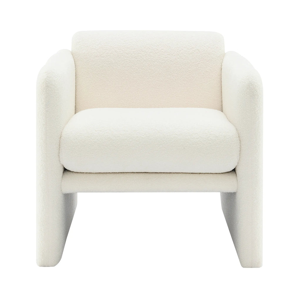Modern Fabric Upholstered Leisure Comfy Arm Chair