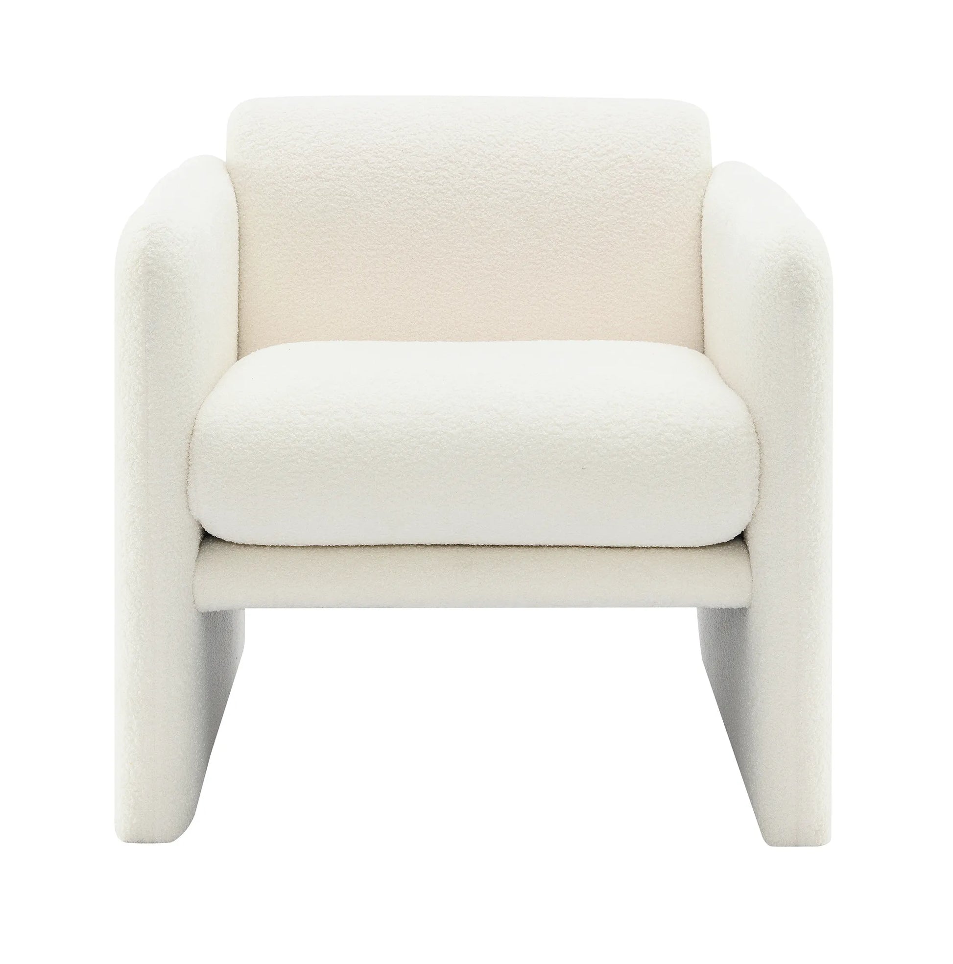 Modern Fabric Upholstered Leisure Comfy Arm Chair