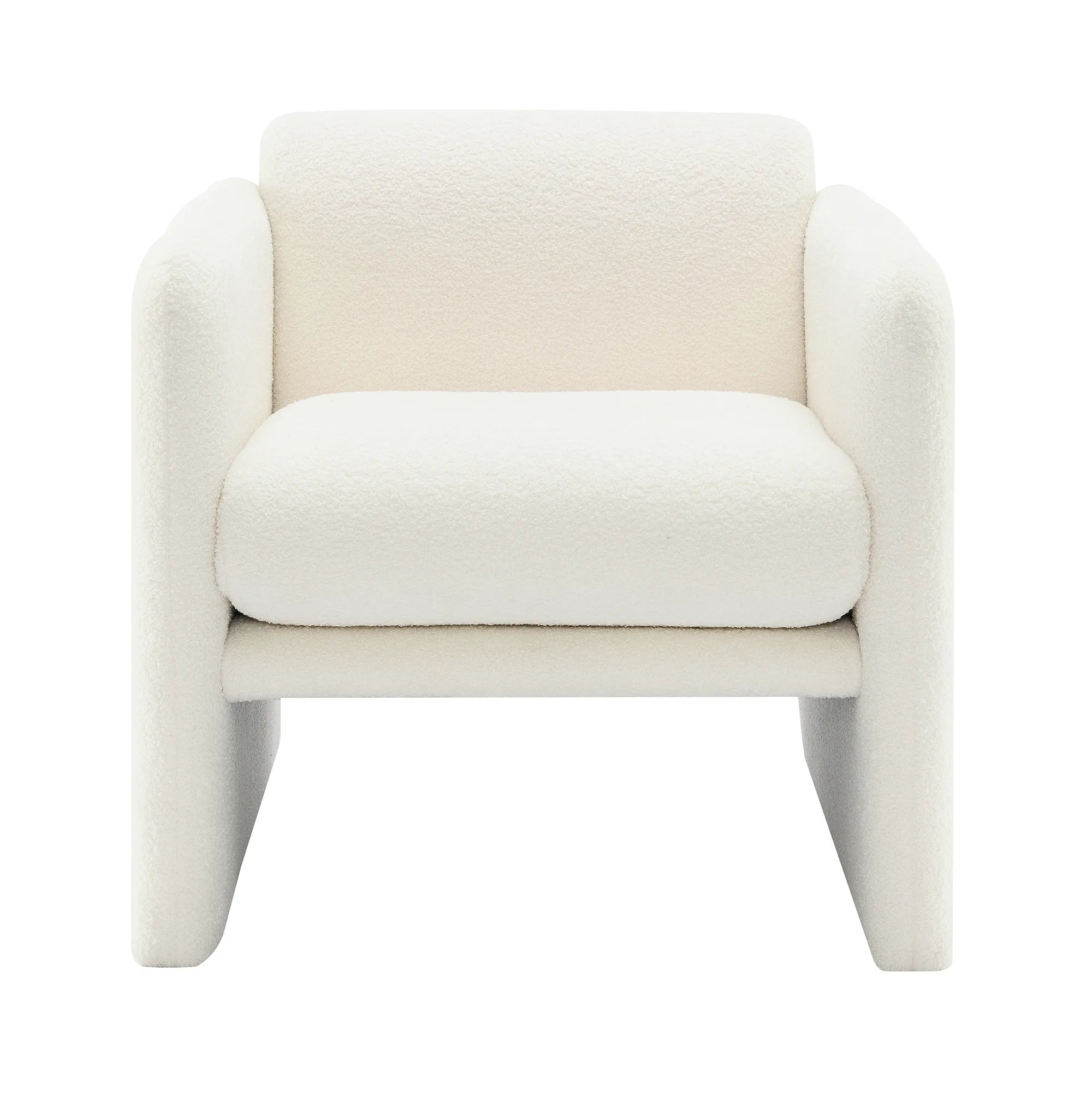 Modern Fabric Upholstered Leisure Comfy Arm Chair