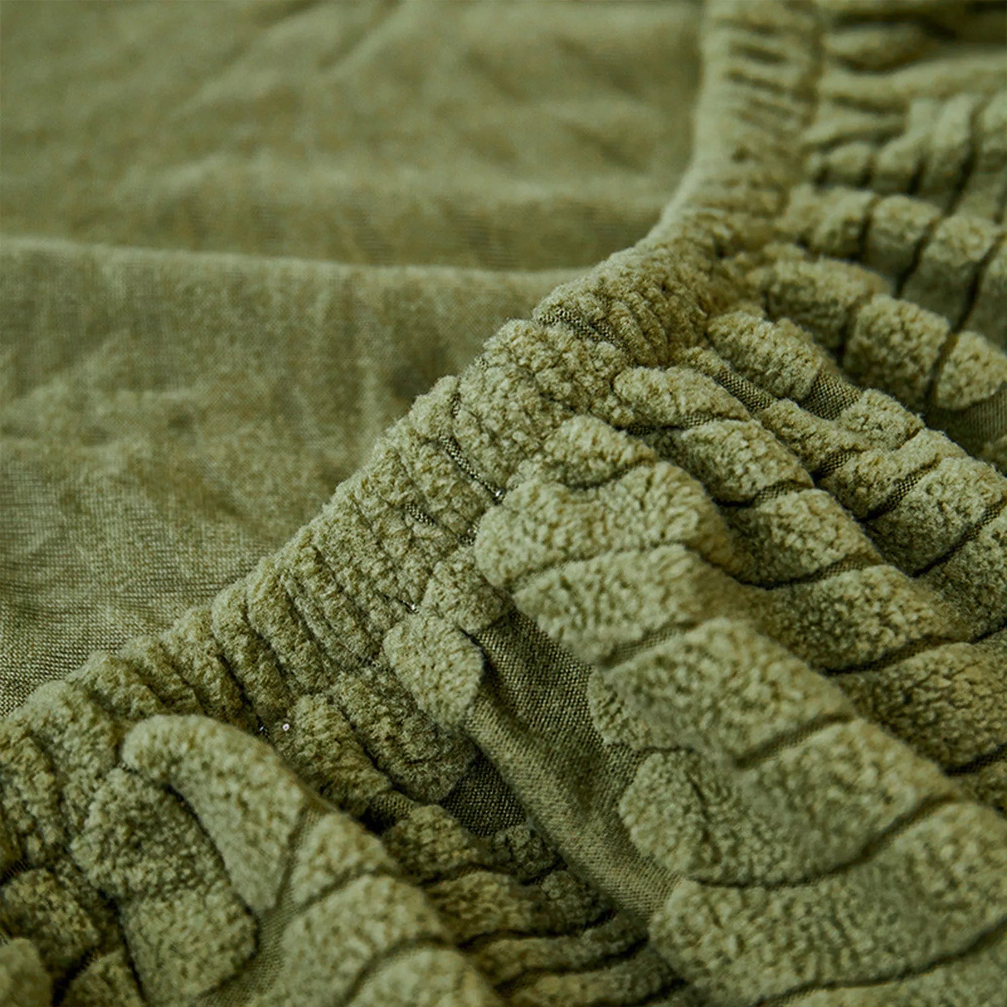 Modern Leaf Velvet Jacquard Stretch Sofa Cover, Waterproof, Pet-Proof