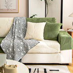 Modern Leaf Velvet Jacquard Stretch Sofa Cover, Waterproof, Pet-Proof