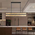 Modern Luxury Rectangular Crystal Chandelier