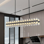 Modern Luxury Rectangular Crystal Chandelier