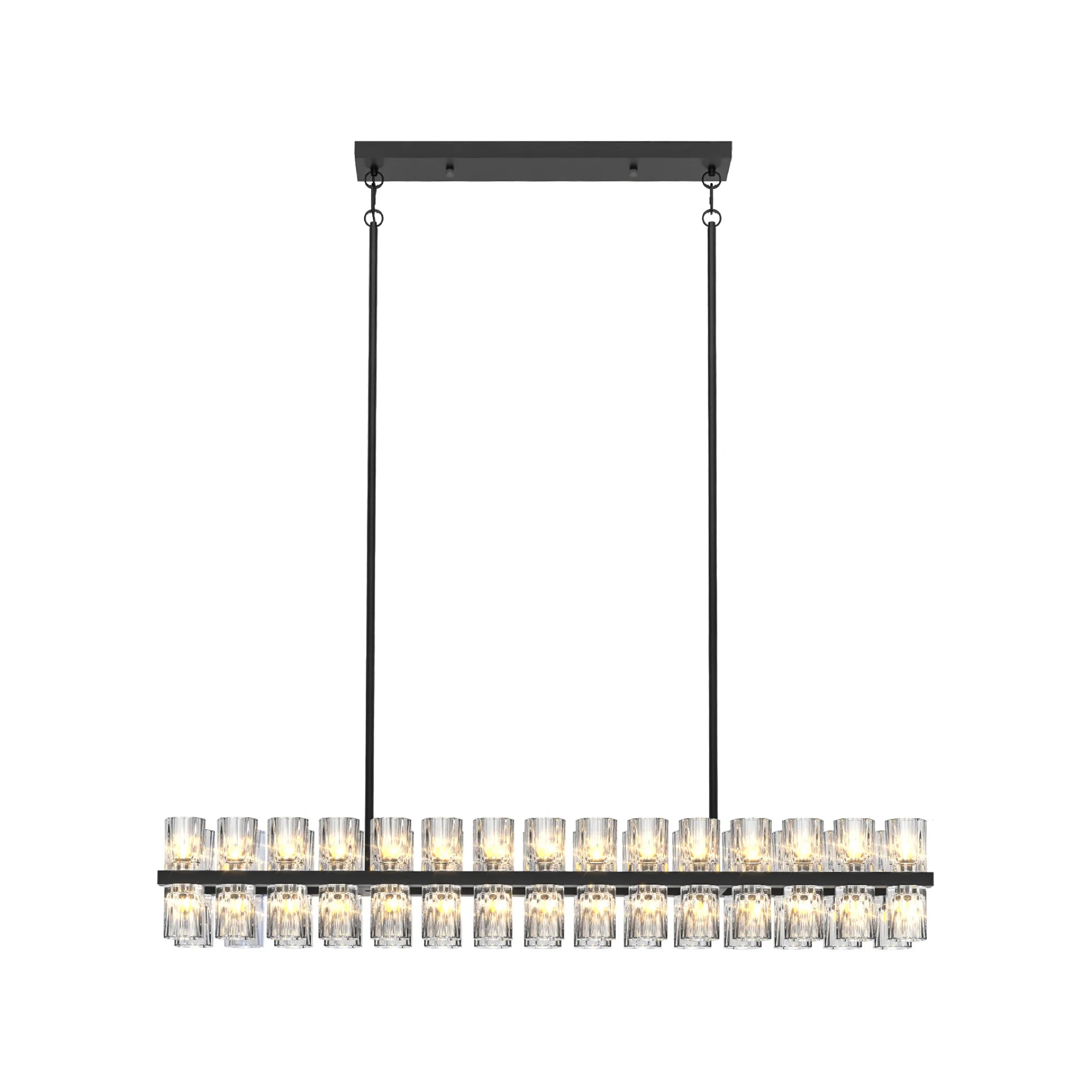 Modern Luxury Rectangular Crystal Chandelier