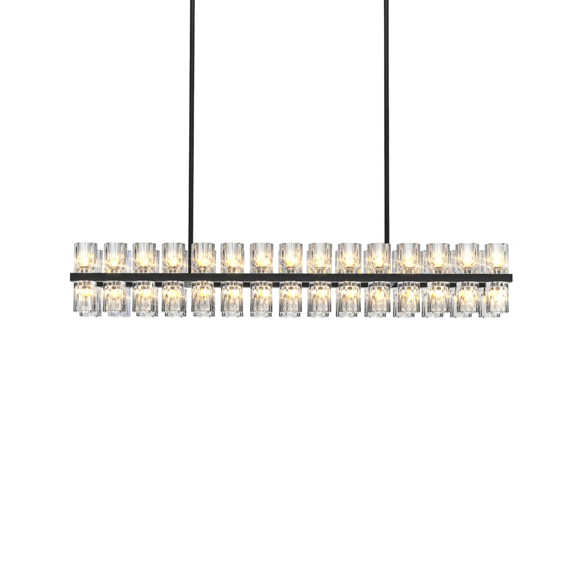 Modern Luxury Rectangular Crystal Chandelier