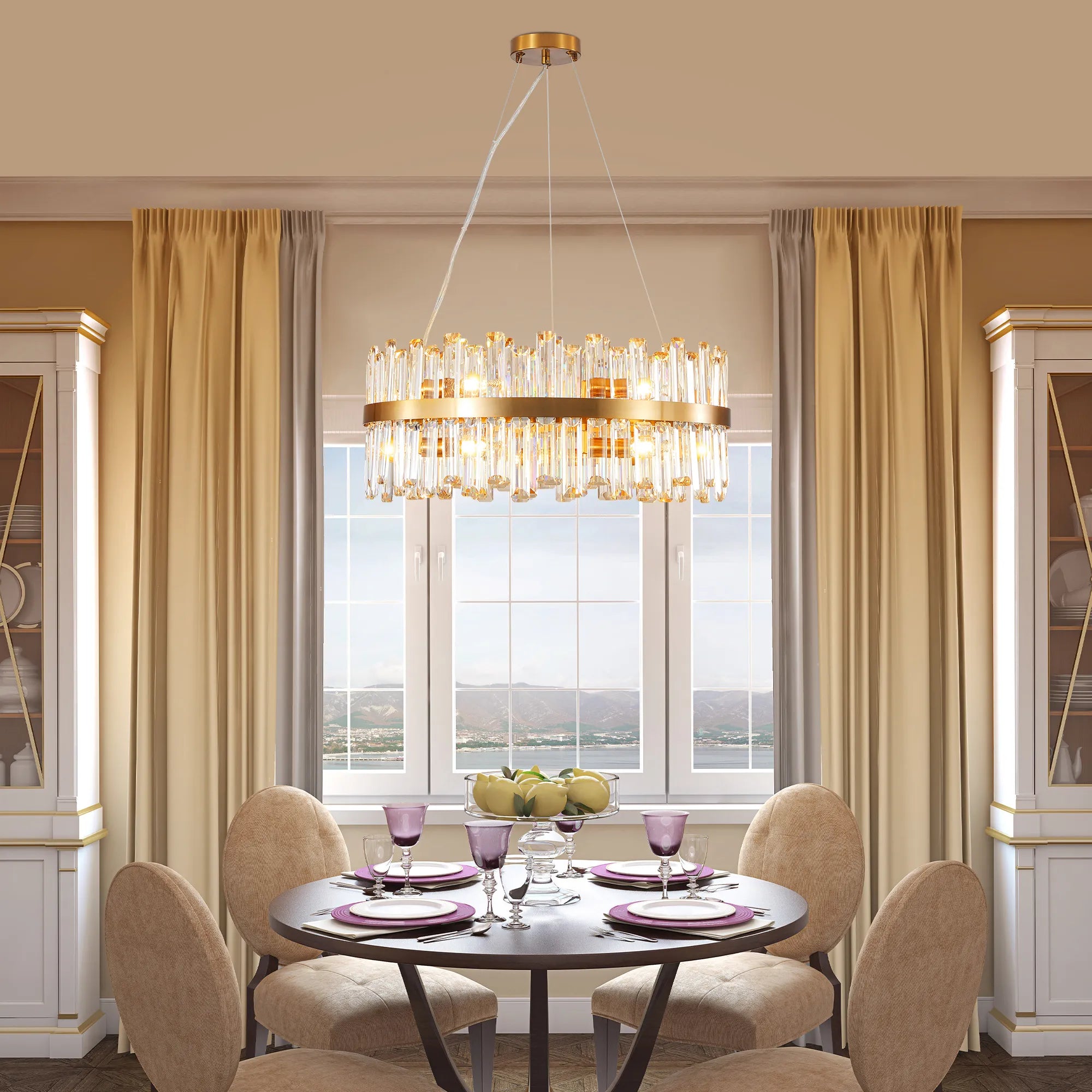 Modern Luxury Round Crystal Chandelier