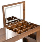 Modern Makeup Vanity, with Mirror, Lights & Large Storage