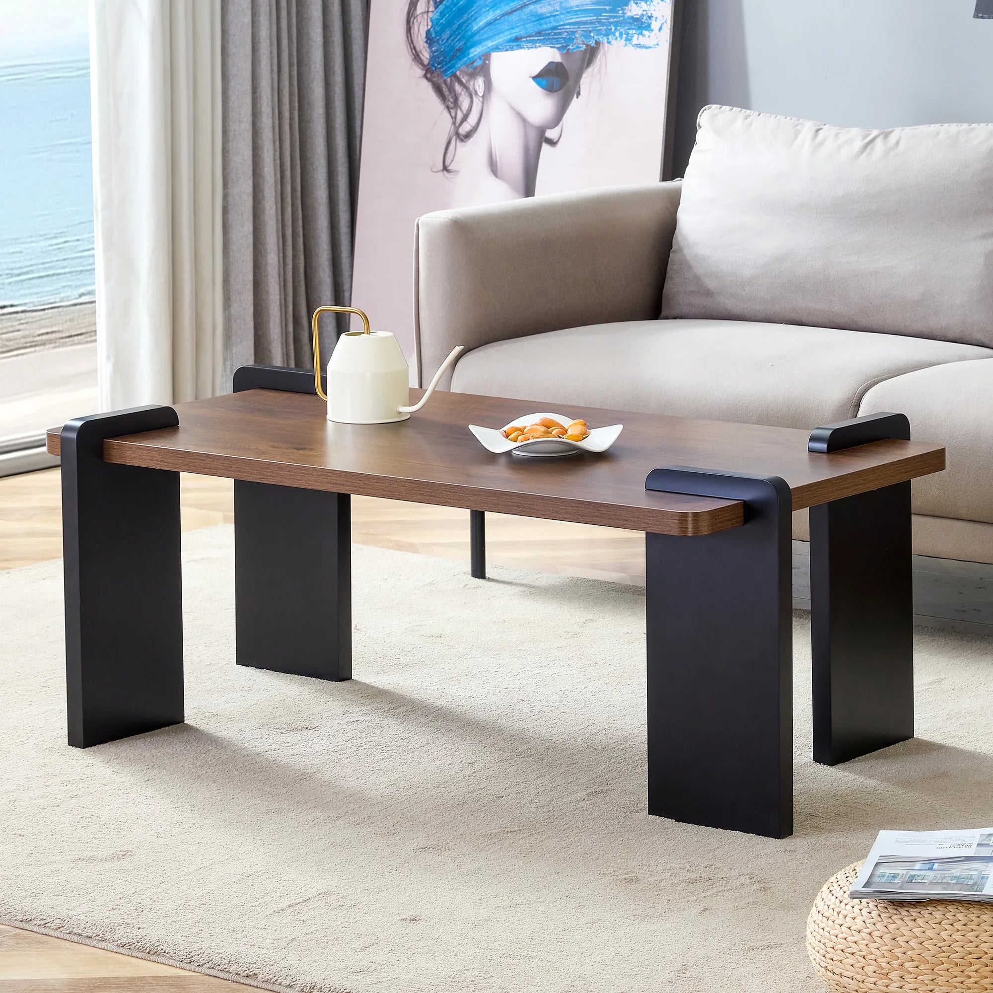 Modern Minimalist MDF Coffee Table