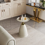 Modern Minimalist Round Iron Side Table End Table