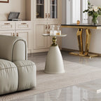 Modern Minimalist Round Iron Side Table End Table