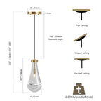 Modern Raindrop Glass Pendant Light