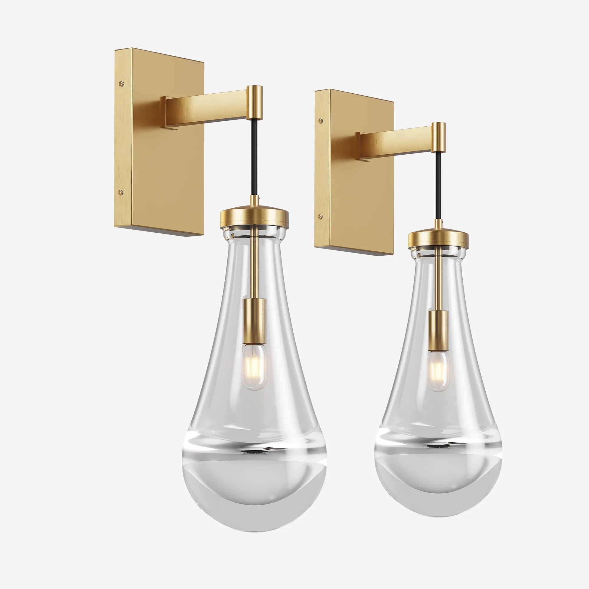 Modern Raindrop Glass Wall Sconce