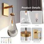 Modern Raindrop Glass Wall Sconce