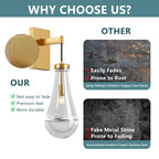 Modern Raindrop Glass Wall Sconce