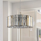 Modern Round Crystal Pendant Chandelier