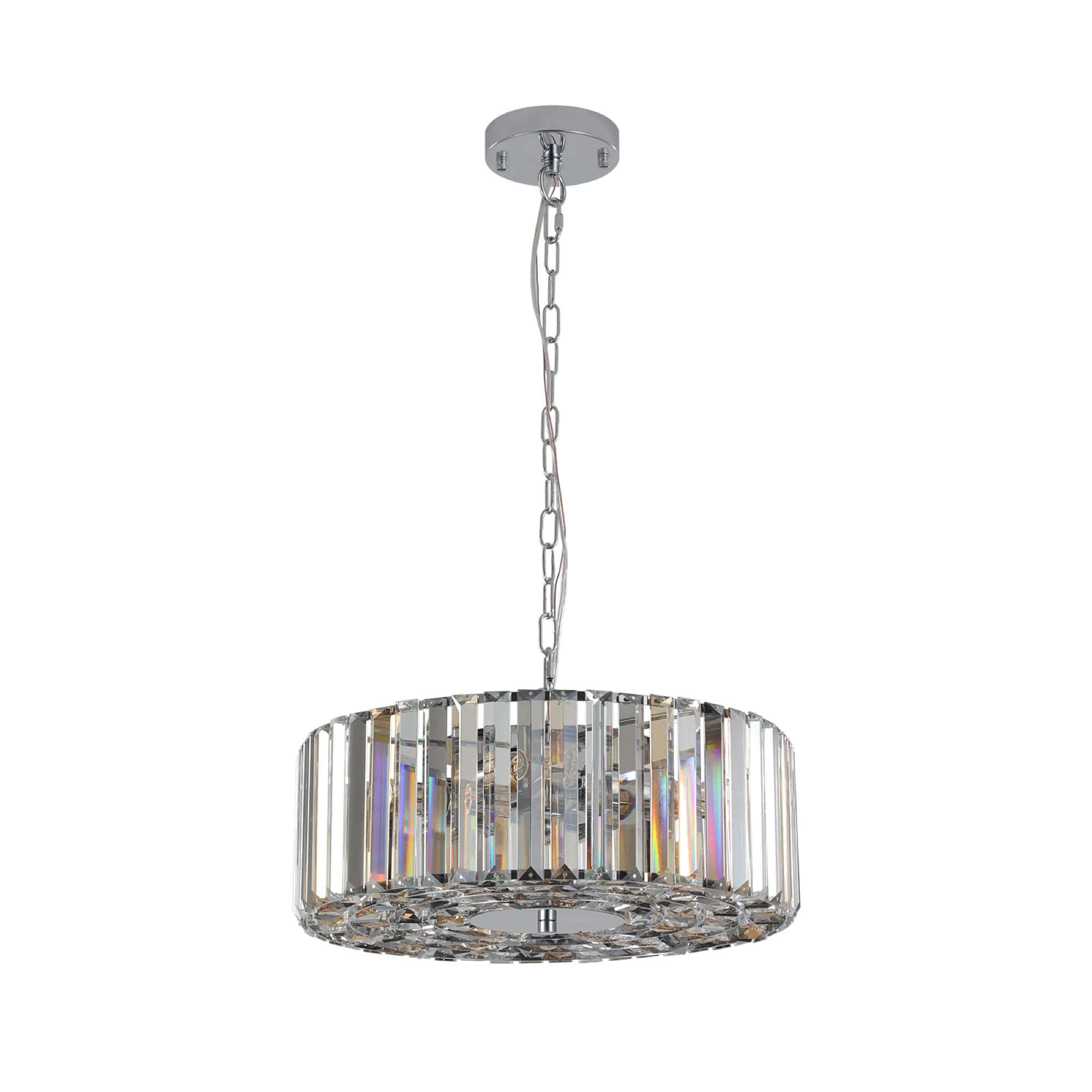 Modern Round Crystal Pendant Chandelier