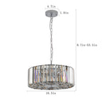 Modern Round Crystal Pendant Chandelier