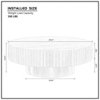 Modern Round Handcraft Drum Coffee Table