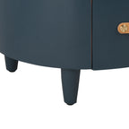 Modern Round Nightstand with Drawer