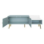 Modern Shoe Storage Entryway Bench with Upholstered Cushion