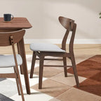Modern Soft Upholstered Wooden Dining Chairs Set