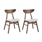 Modern Soft Upholstered Wooden Dining Chairs Set