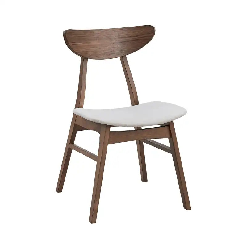 Modern Soft Upholstered Wooden Dining Chairs Set