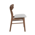 Modern Soft Upholstered Wooden Dining Chairs Set