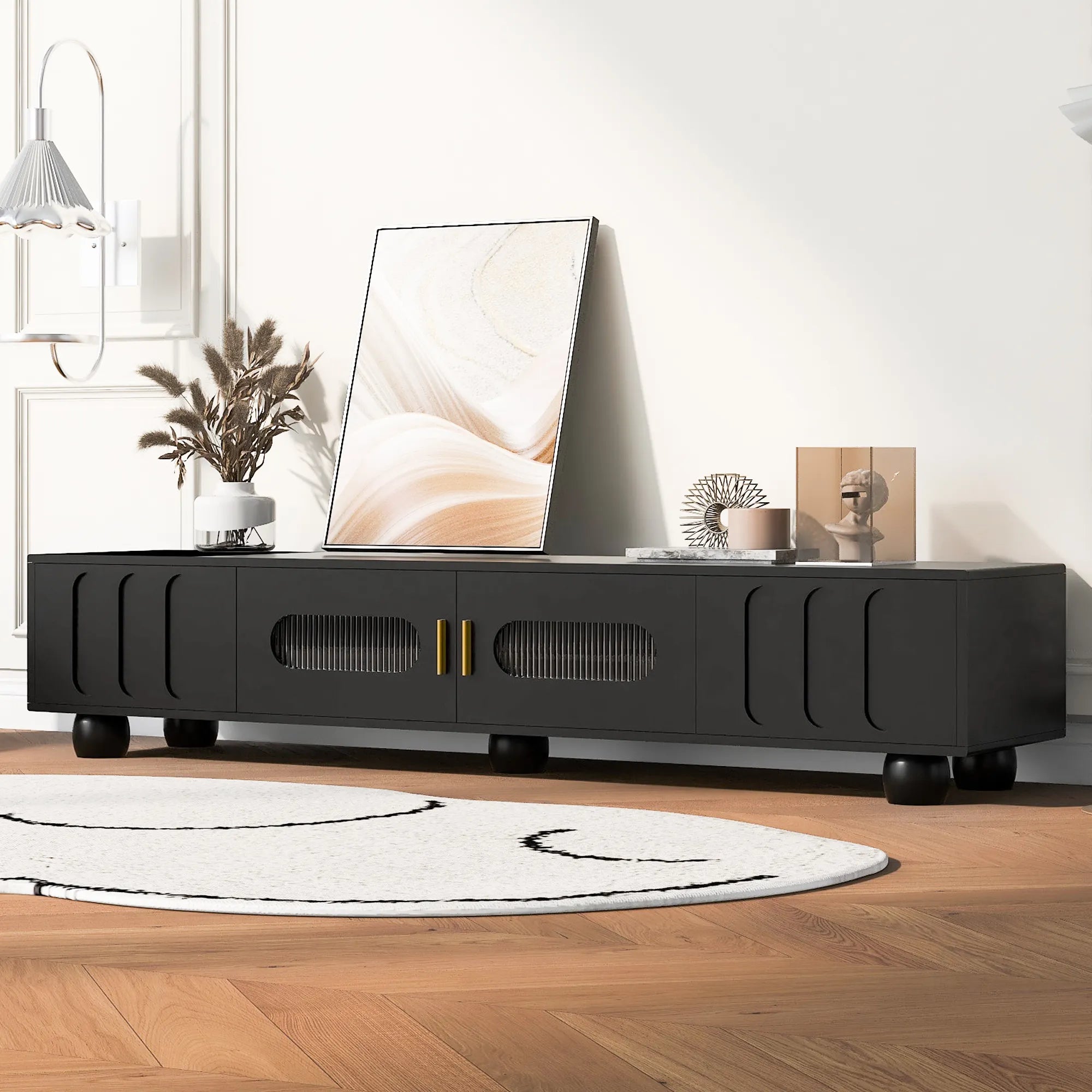 Modern TV Stand Media Console for TVs up to 80 Inches