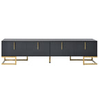 Modern TV Stand with Geometric Lines