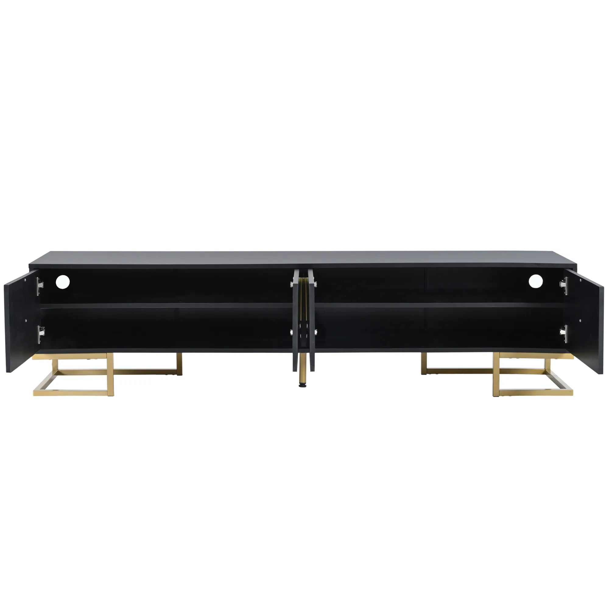 Modern TV Stand with Geometric Lines