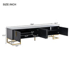 Modern TV Stand with Geometric Lines