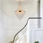 Modern Tiered Crystal Chandelier