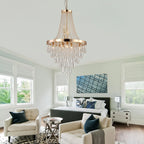 Modern Tiered Crystal Chandelier