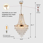 Modern Tiered Crystal Chandelier