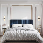 Modern Vertical Wall Sconce Set of 2, Imitation Marble Design