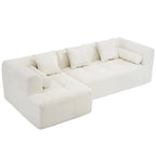 Modern 101” Modular Compressed Sofa with Deep Seats