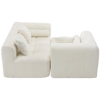 Modern 101” Modular Compressed Sofa with Deep Seats