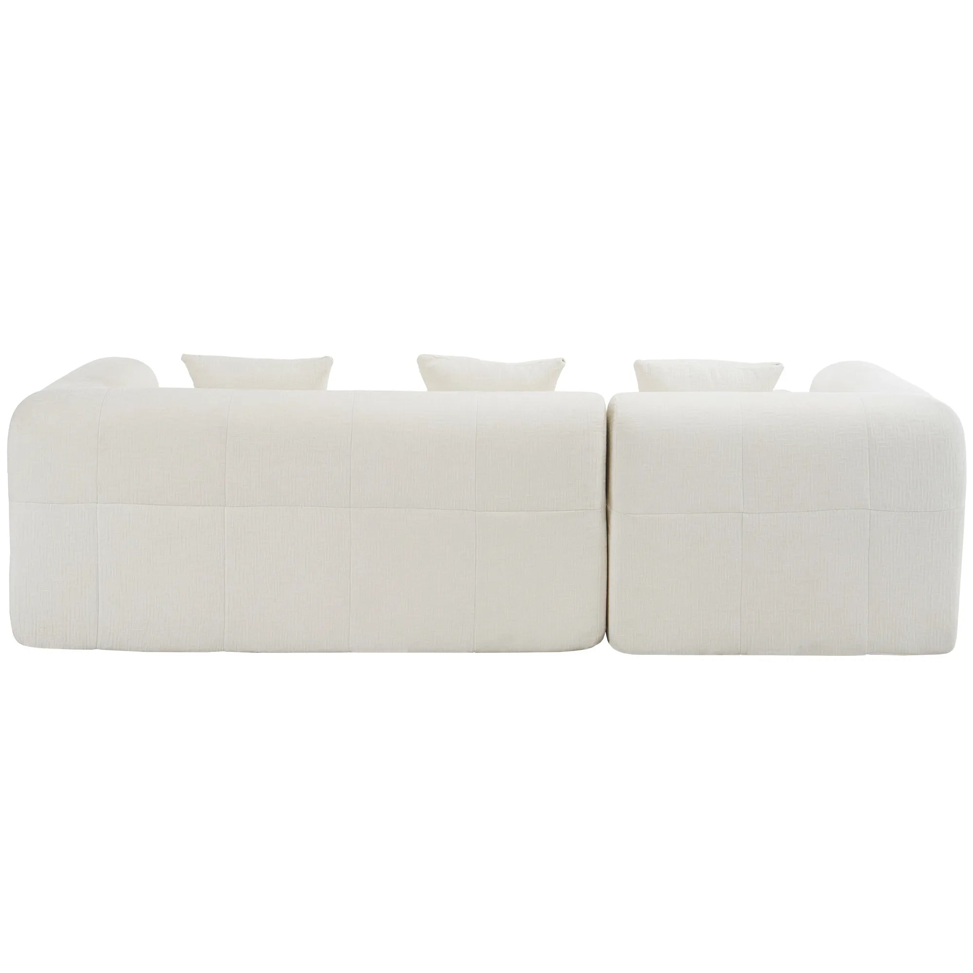 Modern 101” Modular Compressed Sofa with Deep Seats