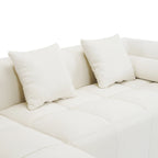Modern 101” Modular Compressed Sofa with Deep Seats