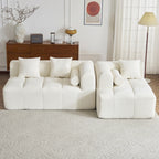 Modern 101” Modular Compressed Sofa with Deep Seats