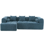 Modern 101” Modular Compressed Sofa with Deep Seats