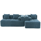 Modern 101” Modular Compressed Sofa with Deep Seats