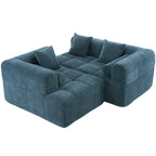 Modern 101” Modular Compressed Sofa with Deep Seats
