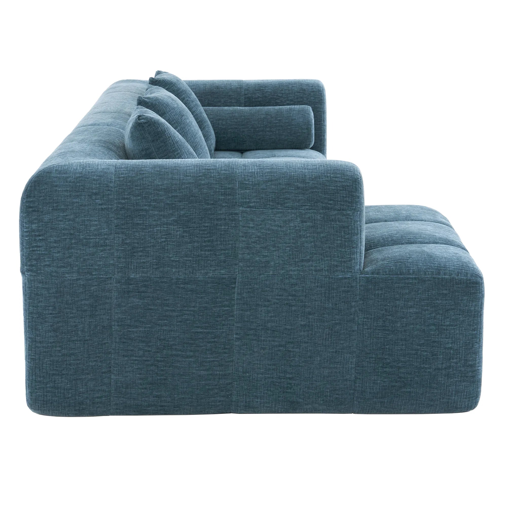 Modern 101” Modular Compressed Sofa with Deep Seats