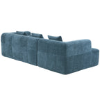 Modern 101” Modular Compressed Sofa with Deep Seats
