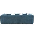 Modern 101” Modular Compressed Sofa with Deep Seats